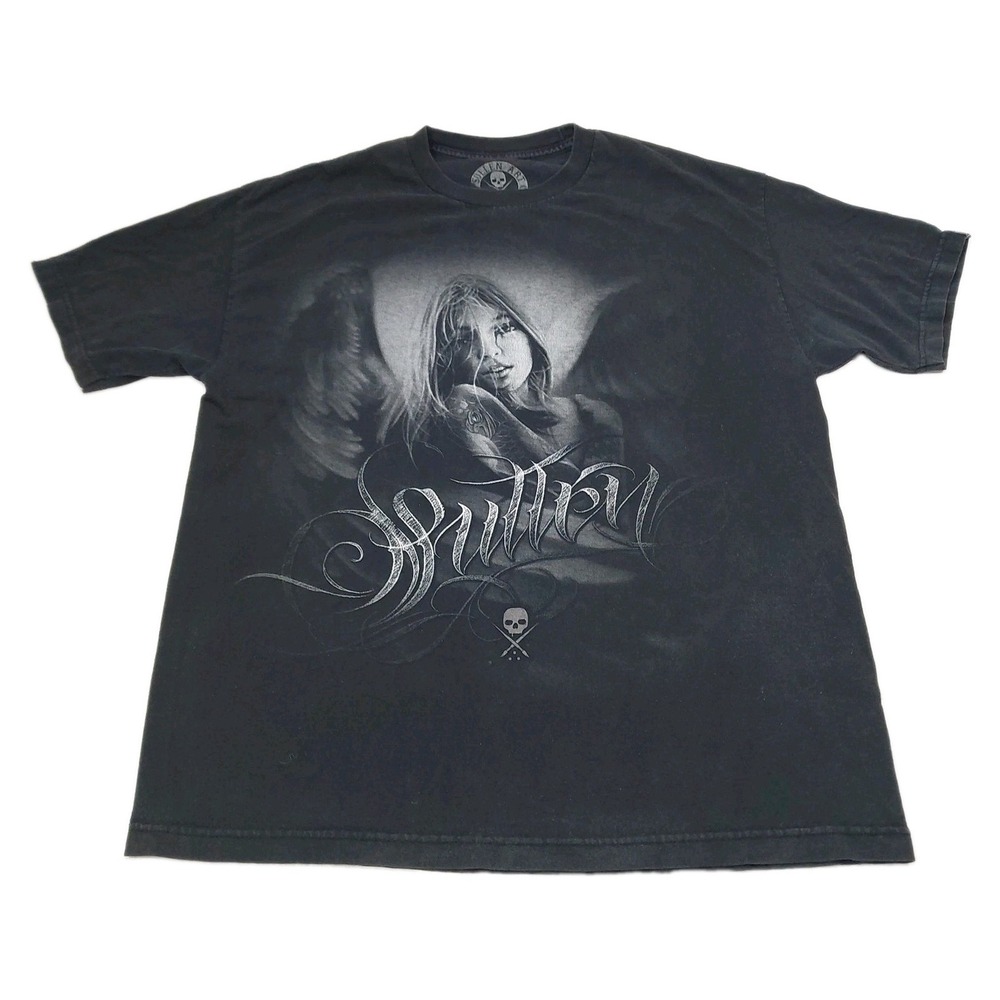 Vtg Sullen Art Collective Graphic Tee Fallen Angel Tattoo Art Grunge Mens XL